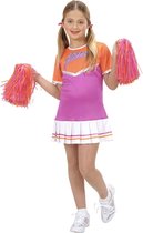 Cheerleader pak voor meisjes violet - Verkleedkleding