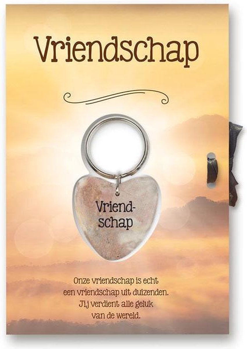 Gelukshart Sleutelhanger Giftcard Vriendschap