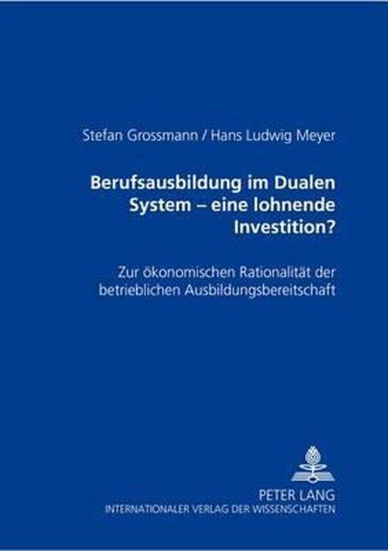 Berufsausbildung im Dualen System - eine lohnende Investitio ... - cover
