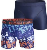 Bjorn Borg Sportonderbroek performance - 2p SHORTS BB TRIANGULAR - blauw - mannen - S