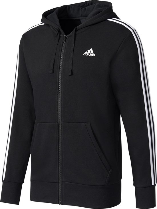 adidas Hooded Sweatshirt Essentials Brandlove in het Zwart Dames Kleding voor voor heren Jacks voor heren Gilets en bodywarmers 