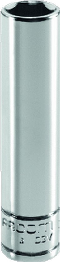 Capri Tools Flachstecknuss 6 Mm, 3/8" Antrieb, 6-kant - Aus Chrom-Vanadium-Stahl, Mit WaveDrive