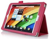 Acer Iconia Tab A1-830 Leather Stand Case Donker Roze