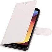 LG Q8 Portemonnee hoesje booktype wallet case Wit