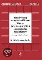 Verarbeitung wissenschaftlichen Wissens in Seminararbeiten ausländischer Studierender