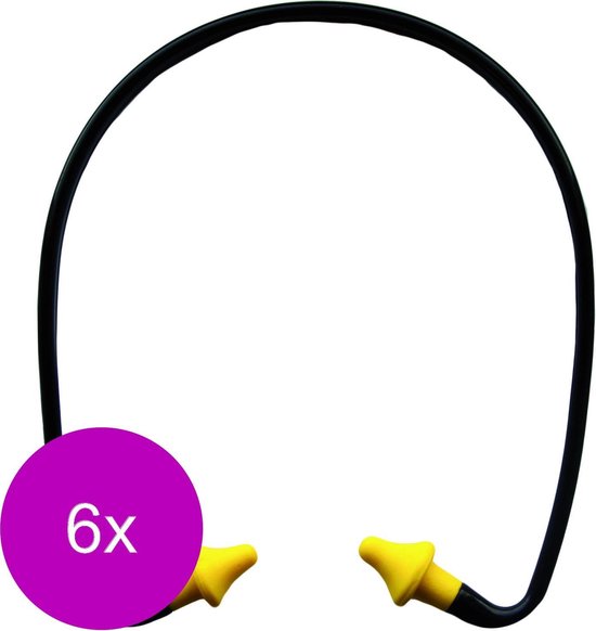Safeworker Gehoorbeugel - Gehoorbeschermers - 6 x Blauw Geel