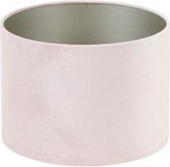 Lampenkap kap cilinder velours licht roze 50-50-38cm | bol.com