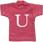 Naamslinger Lettershirts roze U