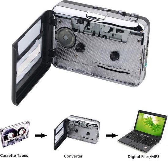 Cassette Naar MP3/USB/CD/PC Converter Adapter - Casette Tapes Digitaliseren