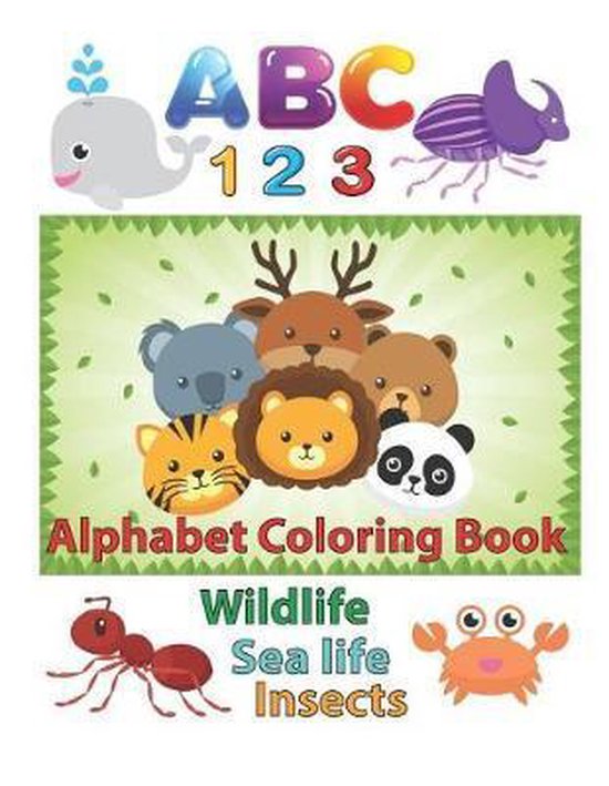 ABC 123 Alphabet Coloring Book - cover