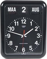 Twemco BQ12 - Horloge - Rectangulaire - Plastique - 30x38 cm - Noir