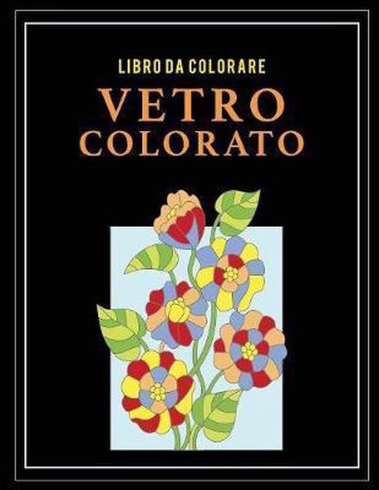 Libro da colorare vetro colorato - cover