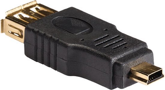 Konig USB Mini B (m) - USB-A (v) adapter - USB2.0 | bol.com