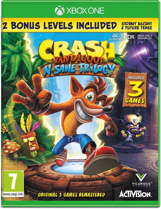 Begunstigde ondersteboven willekeurig Crash Bandicoot: N. Sane Trilogy - Xbox One | Games | bol.com