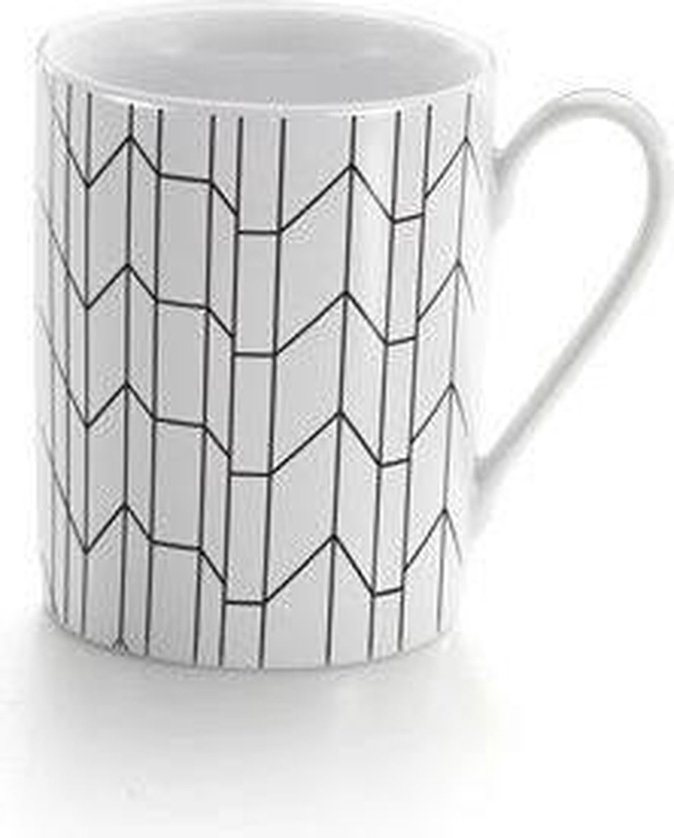 Vitra - Graph - Coffee Mug - Beker - Porselein - Wit - Set van 2 stuks