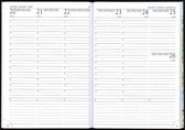 Diary Select Bureau agenda 2021 Voyager met Luma omslag (A5+) Bordeaux