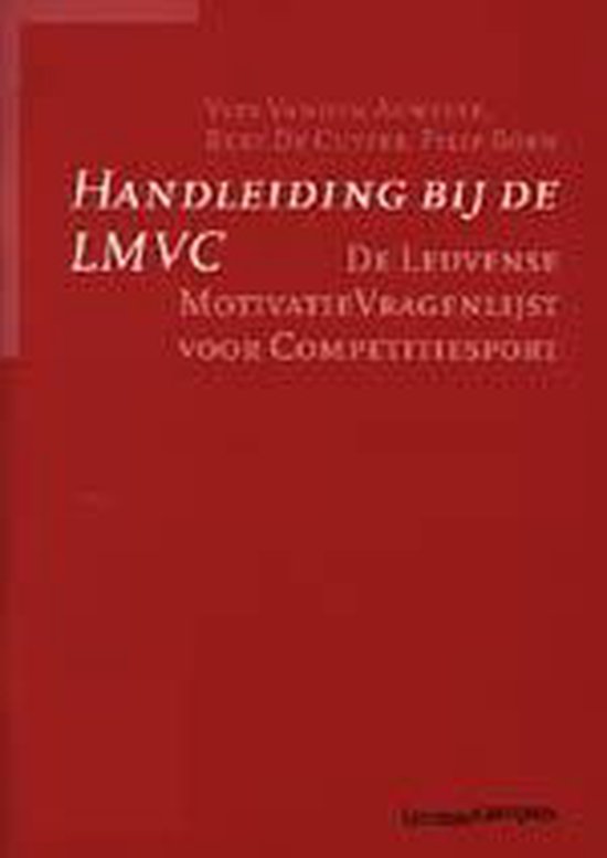 Cover van het boek 'Handleiding bij de LMVC / druk 1'