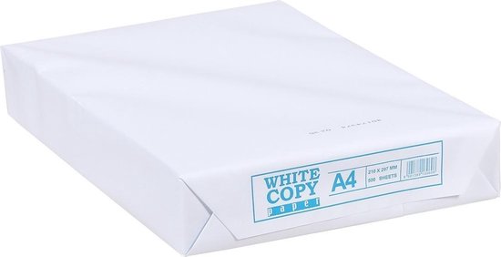 Atletisch Irrigatie wetgeving A4 papier Wit - 80 grams - doos a 5 pakken van 500 vel | Kopieerpapier |  Printpapier | bol.com