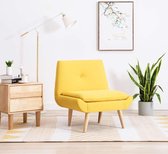 Fauteuil 73x66x77 cm stoffen bekleding geel
