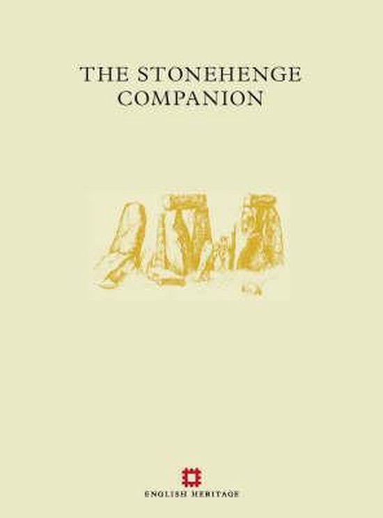 Boek met de titel "The Stonehenge Companion" en een illustratie van stenen, met "ENGLISH HERITAGE" logo.