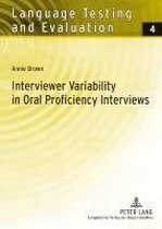 Interviewer Variability in Oral Proficiency Interviews