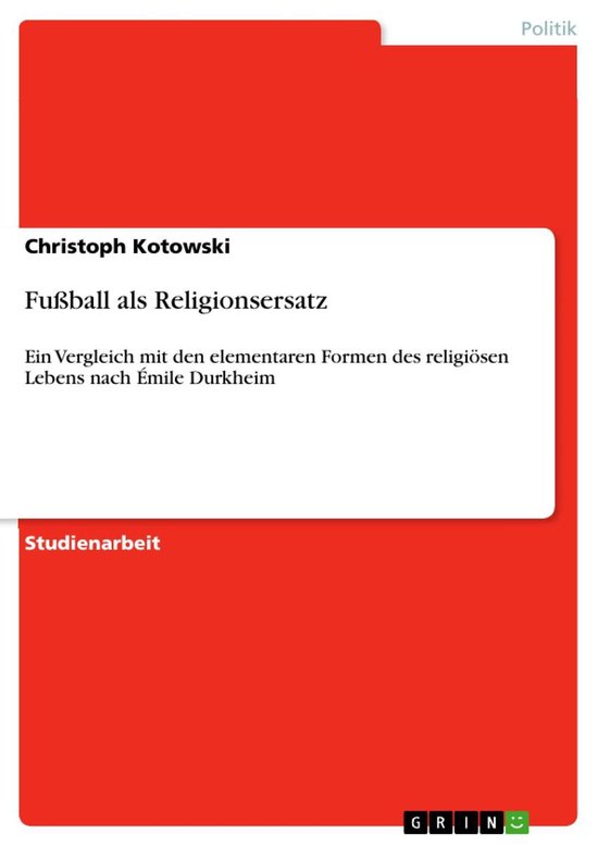 Fu Ball Als Religionsersatz ebook Christoph Kotowski 9783640715862 