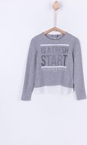 Tiffosi-meisjes-shirt/longsleeve-Skylar-kleur: grijs/wit-maat 164
