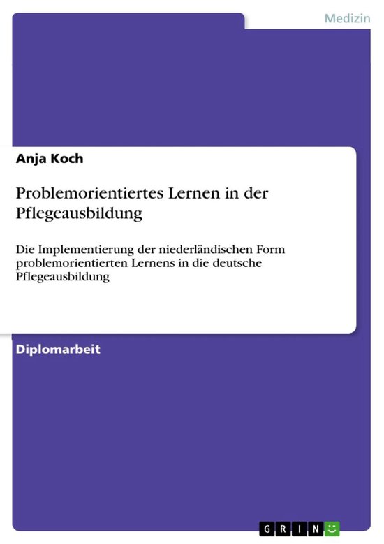 Problemorientiertes Lernen in der Pflegeausbildung - cover