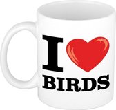 I Love Birds/ vogel beker 300 ml