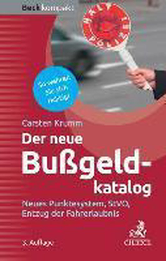 Der neue Bußgeldkatalog, Krumm, Carsten 9783406687785 Boeken