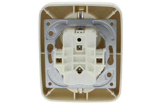 Busch-Jaeger wandcontactdoos met randaarde inbouw spatwaterdicht antraciet 20 EUGK-35-101