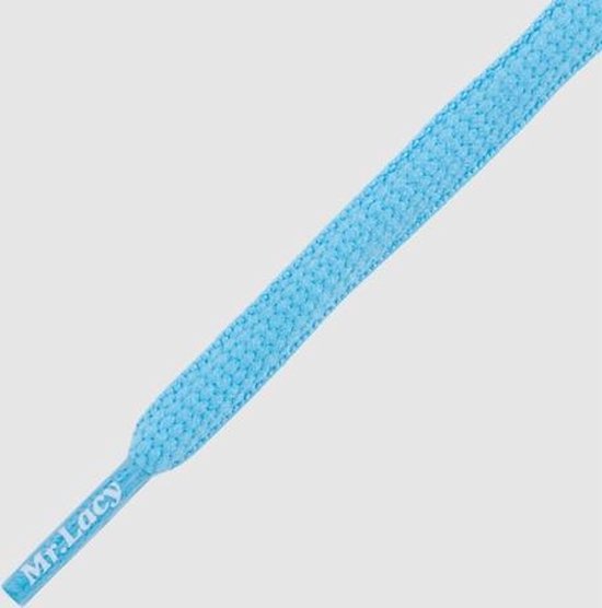 mm x 130 cm Oval Aqua bleu Lacets de sneaker ovales Lacy bol