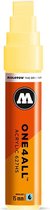 Molotow ONE4ALL 15mm Acryl Marker - Lichtgeel - Geschikt voor vele oppervlaktes zoals canvas, hout, steen, keramiek, plastic, glas, papier, leer...