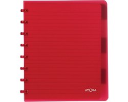 Atoma schrift gelijnd -18x21cm (A5+) - 90 g/m2 - 120 bladzijden (60 vel) - 6 tabbladen