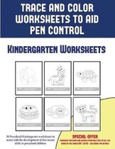 Kindergarten Worksheets (Trace and Color Worksheets to Develop Pen Control)