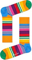 Happy Socks Multi Stripe Sokken - Oranje/Blauw - Maat 36-40