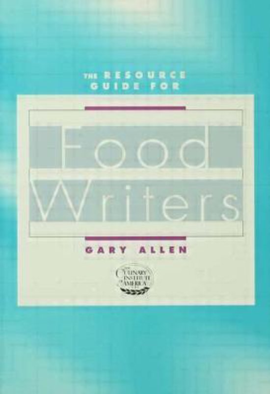 Resource Guide for Food Writers - cover