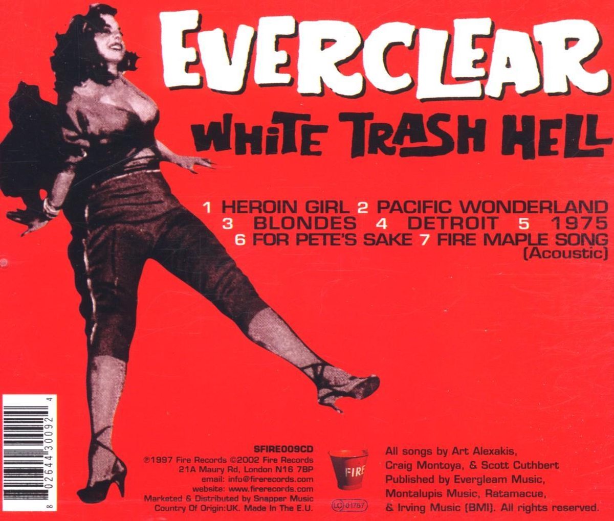 Everclear White Trash Hell (CD), Everclear CD (album) Muziek
