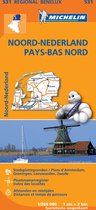 Regionale kaarten Michelin - Michelin Wegenkaart 531 Nederland Noord