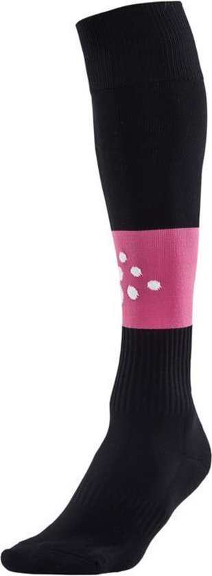 Craft Squad Contrast - Chaussettes de sport pour femmes - Noir / Rose taille 37-39