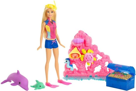 Barbie Magische Dolfijn Speelset Oceaanschat | bol.com