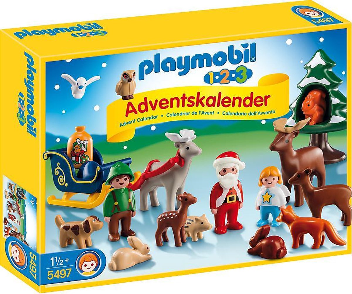 Playmobil 123 Adventskalender Kerst in het bos - 5497 | bol.com