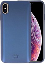 Battery Case - Geschikt voor iPhone XS Max 5000 mAh Audio Blauw