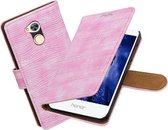 BestCases.nl Huawei Honor 6A Mini Slang booktype hoesje Roze