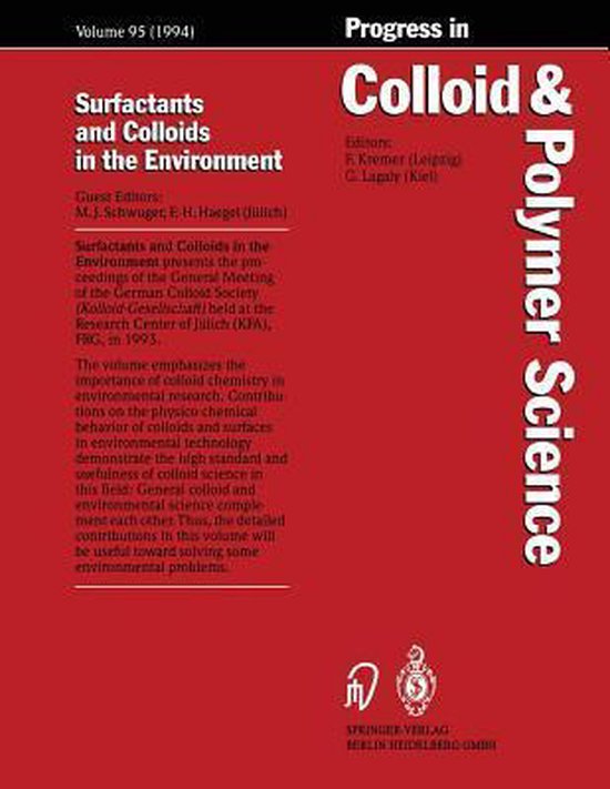 Surfactants and Colloids in the Environment - cover