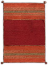 OSTA Medina – Vloerkleed – Tapijt – geweven – wol – eco – duurzaam - modern - boho - Rood/Oranje - 200x290