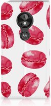 Motorola Moto E5 Play Standcase Hoesje Design Pink Macarons