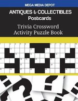 ANTIQUES & COLLECTIBLES Postcards Trivia Crossword Activity Puzzle Book