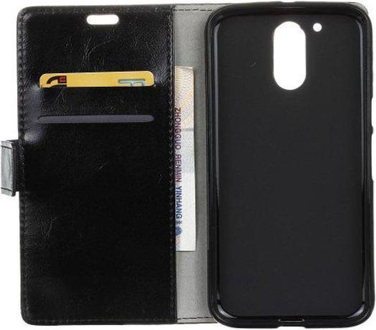 Celltex wallet case hoesje Motorola Moto G 4de generatie zwart