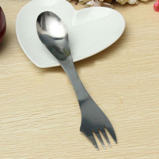 KELERINO. RVS Spork - Survival Outdoor Camping - Vork, Lepel & Mes van KELERINO — afbeelding 4